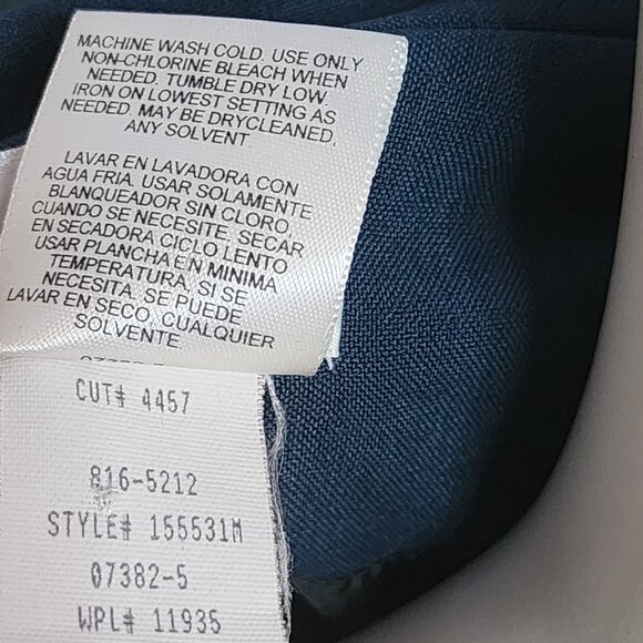 Liz Baker Blazer Jacket Womens Plus Size 18 Blue Green Career Business Office - Picture 7 of 7